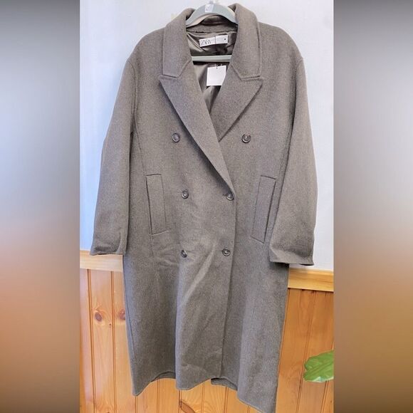 NWT ZARA Wool Coat Sz XS-S - Picture 3 of 10